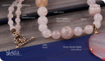 Load image into Gallery viewer, bhavaa Premium Gemstone Jewelry- Necklace. Subtle Luster Collection, Mark-1 | Gemstones: White Druzy Geode Agate, White Fire Crackle Agate Faceted, White Agate, Jade
