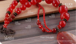 Load image into Gallery viewer, bhavaa Premium Gemstone Jewelry- Necklace. Coy Radiance Collection, Mark-1 | Gemstones: Red Dragon Veins Agate, Red Jade Faceted, Red Coral
